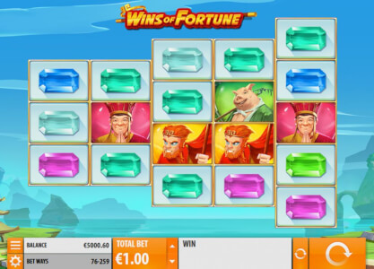 wins of fortune videoslot screenshot